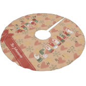 Aangepaste gezellige ASL vrolijk kerstfeest Kerstboom Rok (Gekanteld)