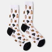 Aangepaste Gezellige Gezinsgezicht 4 Foto's Sokken (Rechts)