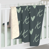 Aangepaste Gezellige Monogram Deken, Warm Gift voo Sherpa Deken