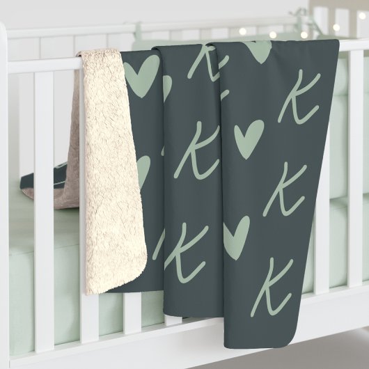 Aangepaste Gezellige Monogram Deken, Warm Gift voo Sherpa Deken