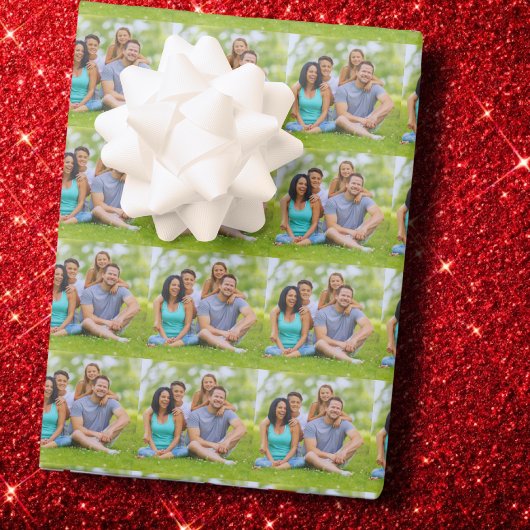 Aangepaste gezelschap foto cadeaupapier