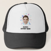 Aangepaste Gezicht 20e 30e 40e 50e 60 Verjaardag S Trucker Pet (Voorkant)