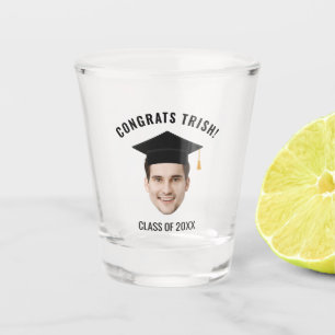 Aangepaste gezicht afstudeer Masters graad klas va Shot Glas