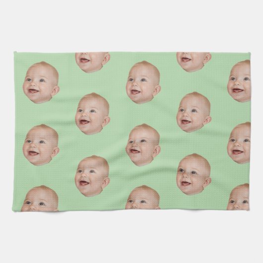 Aangepaste gezicht bakken cadeau gepersonaliseerde theedoek (Horizontaal)