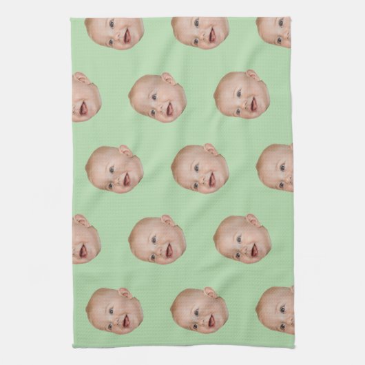 Aangepaste gezicht bakken cadeau gepersonaliseerde theedoek (Verticaal)