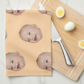 Aangepaste gezicht bakken cadeau gepersonaliseerde theedoek (Quarter Fold)