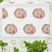 Aangepaste gezicht bakken cadeau gepersonaliseerde theedoek (Gevouwen)