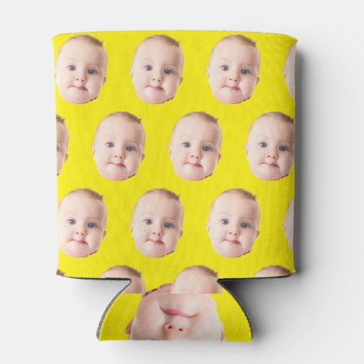 Aangepaste gezicht blikje koeler, Gepersonaliseerd Blikjeskoeler (Achterkant)