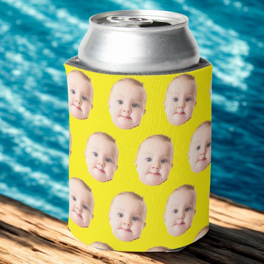 Aangepaste gezicht blikjeskoeler, gepersonaliseerd blikjeskoeler