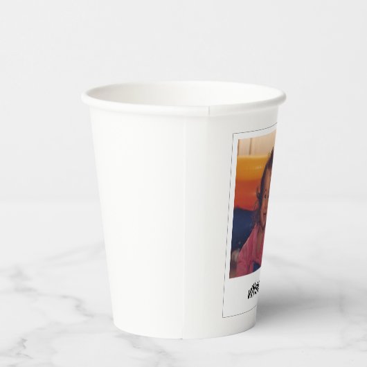  Aangepaste Gezicht Gepersonaliseerde Papieren Par Papieren Bekers (Rechts)