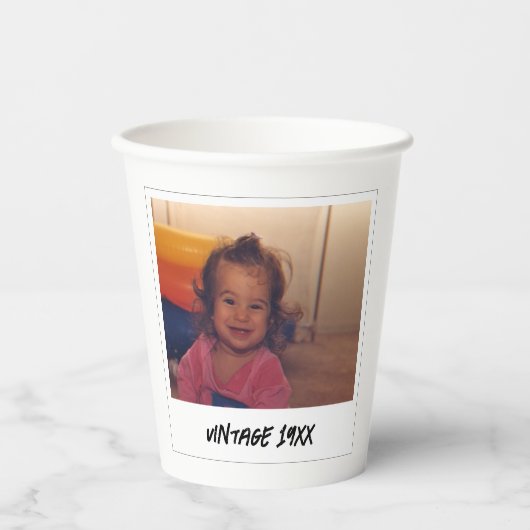  Aangepaste Gezicht Gepersonaliseerde Papieren Par Papieren Bekers (Voorkant)