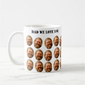 Aangepaste Gezicht Gepersonaliseerde Tekst met Afb Koffiemok (Links)