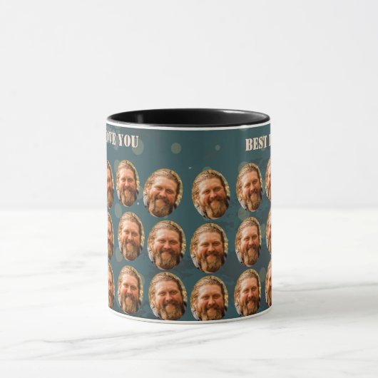 Aangepaste Gezicht Gepersonaliseerde Tekst met Afb Mok (Midden)