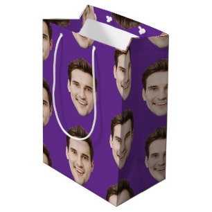 Aangepaste gezicht gepersonaliseerde verjaardag hu medium cadeauzakje