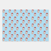 Aangepaste Gezicht Gift Wrap, Sinterklaas Pet Gezi Inpakpapier Vel (Voorkant)