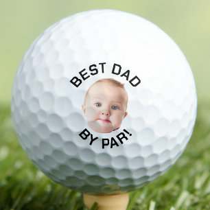 Aangepaste gezicht golfballen, beste vader door pa golfballen