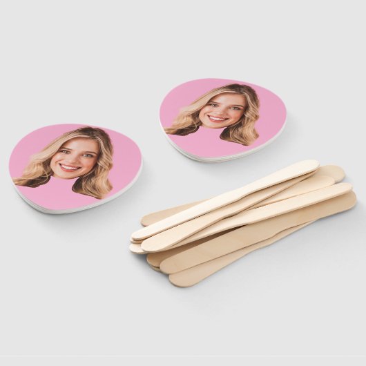 Aangepaste Gezicht Hand Fan | Grappig vrijgezellen Handwaaier (Niet-gemonteerd)