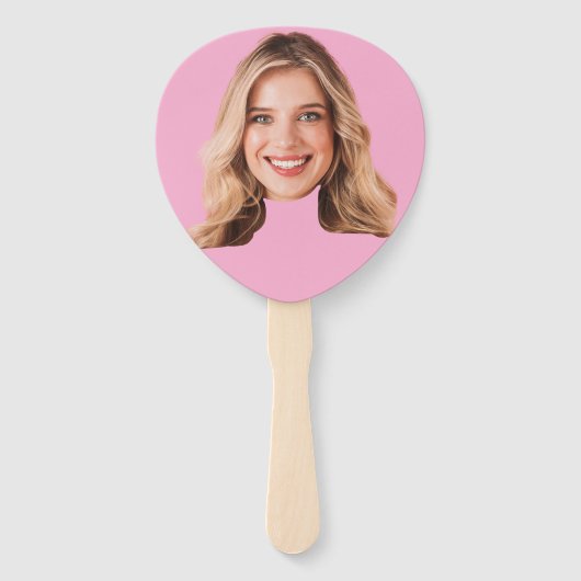 Aangepaste Gezicht Hand Fan | Grappig vrijgezellen Handwaaier (Achterkant)