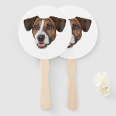 Aangepaste Gezicht Hond Cutout Bachelorette Party  Handwaaier (Voorkant en achterkant)