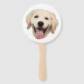 Aangepaste Gezicht Hond Cutout Bachelorette Party Handwaaier (Achterkant)