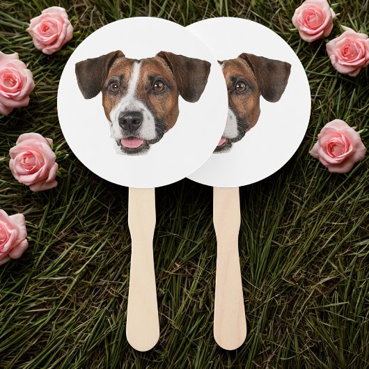 Aangepaste Gezicht Hond Cutout Bachelorette Party  Handwaaier