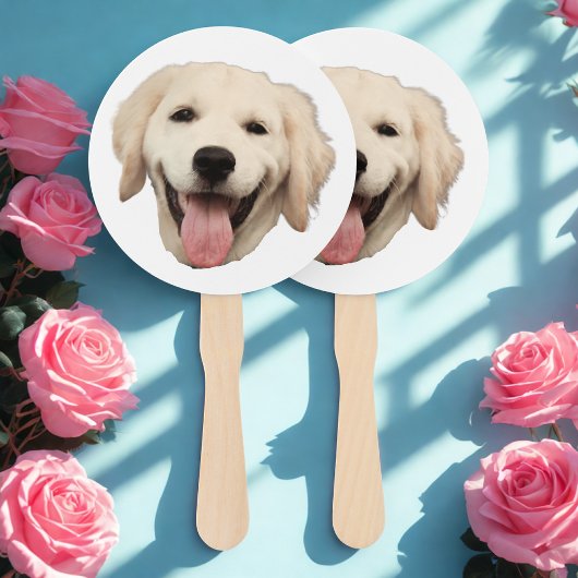 Aangepaste Gezicht Hond Cutout Bachelorette Party Handwaaier
