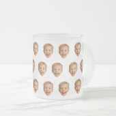 Aangepaste gezicht Mok, Gepersonaliseerde gezicht Matglas Koffiemok (Voorkant rechts)