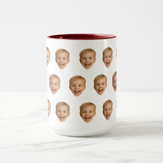 Aangepaste gezicht Mok, Gepersonaliseerde gezicht  Mok (Midden)