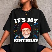 Aangepaste gezicht opa het is mijn verjaardag 70e  t-shirt