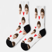 Aangepaste gezicht Sokken voor vriendje gepersonal (Links)