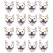 Aangepaste Gezicht Sticker, Gepersonaliseerd Honde Sticker (Voorkant)