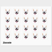 Aangepaste Gezicht Sticker, Gepersonaliseerd Honde Vierkante Sticker (Vel)