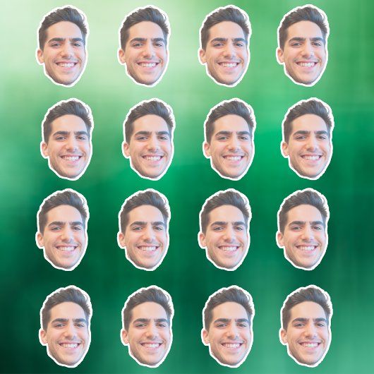 Aangepaste Gezicht Stickers, Gepersonaliseerd Gezi Sticker