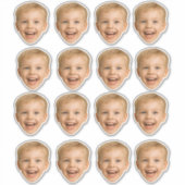 Aangepaste gezicht Stickers Gepersonaliseerde foto (Voorkant)