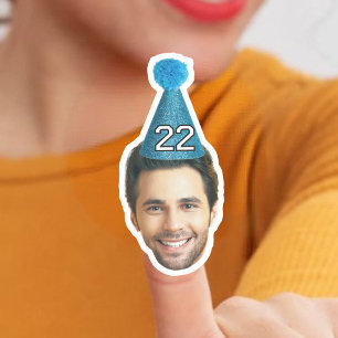 Aangepaste gezicht Stickers Gepersonaliseerde foto