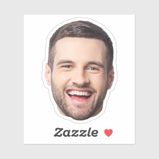 Aangepaste Gezicht Stickers, Gepersonaliseerde Gez Sticker (Vel)
