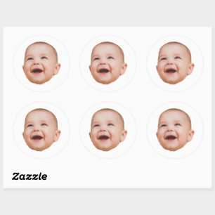 Aangepaste Gezicht Stickers Gepersonaliseerde Gezi