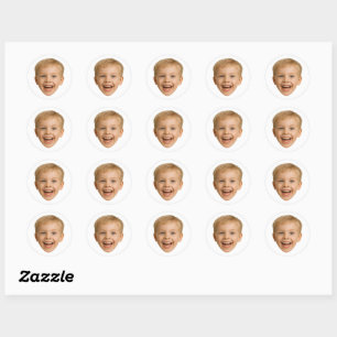 Aangepaste Gezicht Stickers Gepersonaliseerde Gezi