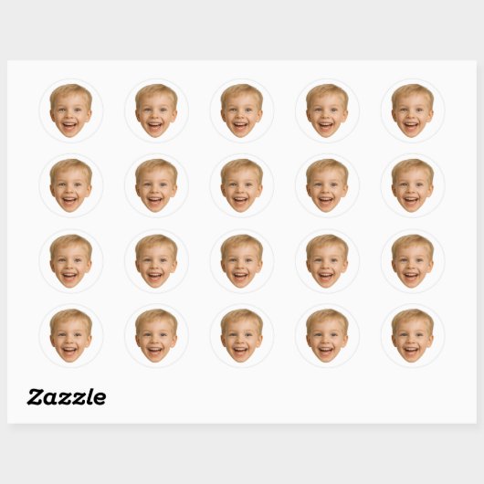 Aangepaste Gezicht Stickers Gepersonaliseerde Gezi (Vel)
