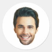 Aangepaste Gezicht Stickers Gepersonaliseerde Gezi (Voorkant)