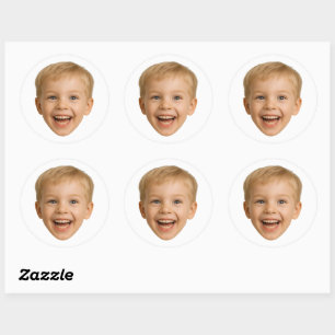 Aangepaste Gezicht Stickers Gepersonaliseerde Gezi