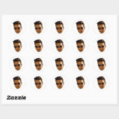 Aangepaste Gezicht Stickers Gepersonaliseerde Gezi (Vel)