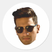 Aangepaste Gezicht Stickers Gepersonaliseerde Gezi (Voorkant)