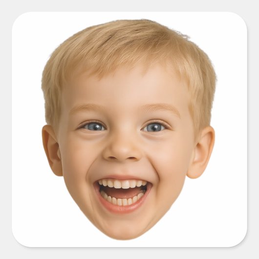 Aangepaste Gezicht Stickers Gepersonaliseerde Gezi (Voorkant)