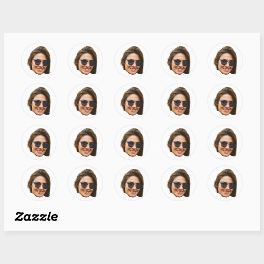 Aangepaste Gezicht Stickers Gepersonaliseerde Gezi (Vel)