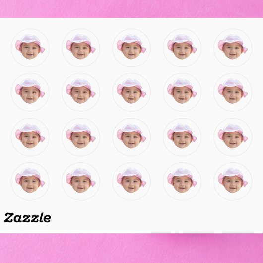 Aangepaste Gezicht Stickers Gepersonaliseerde Gezi