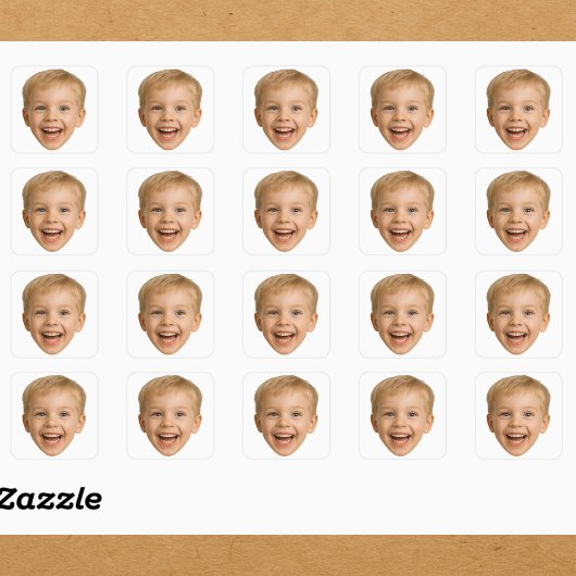 Aangepaste Gezicht Stickers Gepersonaliseerde Gezi
