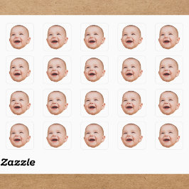 Aangepaste Gezicht Stickers Gepersonaliseerde Gezi