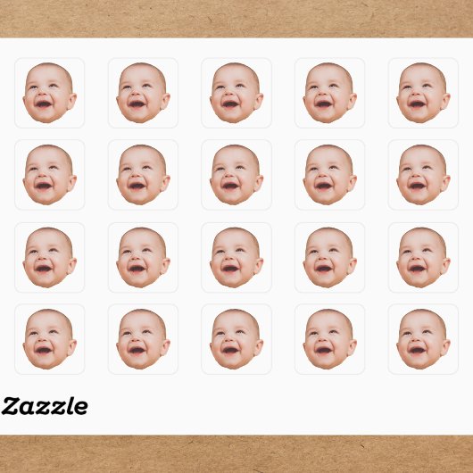 Aangepaste Gezicht Stickers Gepersonaliseerde Gezi