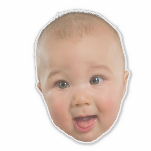 Aangepaste Gezicht Stickers Gepersonaliseerde Gezi (Voorkant)